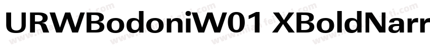 URWBodoniW01 XBoldNarrowD字体转换